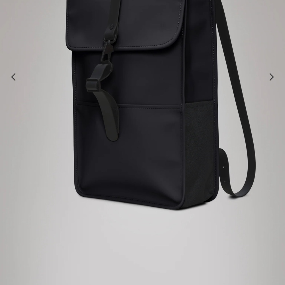 Rains Black Backpack